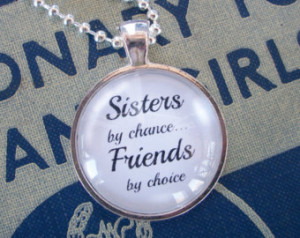 Sisters & Friends Sister In Law Quo te Charm Pendant Necklace ...