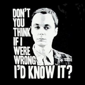 ... twice, until that one name Sheldon Lee Cooper pops into your brain
