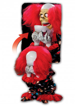 Home Halloween Decorations Figurines Scary Face Ripper Clown Statue