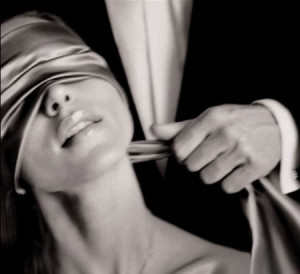 blindfolded master dom sub submissive pet
