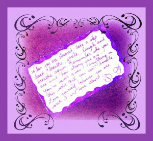 Purple-violet quote