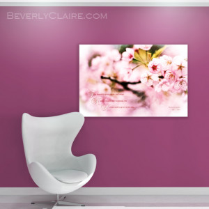 Virtual room render of Beautiful Cherry Blossoms in Spring When