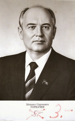 Where is Mr Gorbachev's birthmark?