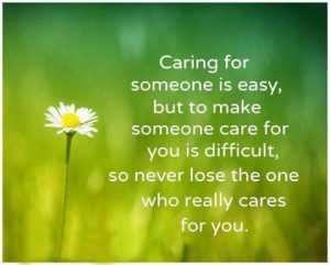 Caring For Some One Is Easy' Beautiful Picture