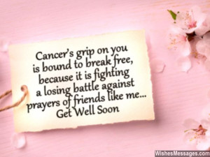 ... losing battle against prayers of friends like me. Get well soon