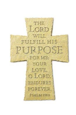The The Purpose Driven Life Resin Cross