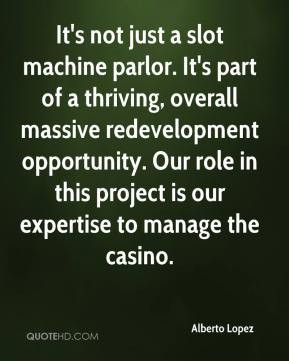 It's not just a slot machine parlor. It's part of a thriving, overall ...