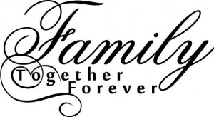 Family-Together-Forever-Cute-vinyl-wall-decal-quote-sticker-decor ...