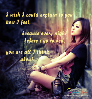You are all I think about. Alone Quotes Love Quotes