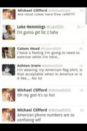 5sos Tweets 5sos tweets from their first