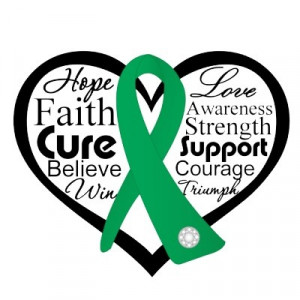 Liver Cancer Heart Ribbon Collage - for my aunt Jackie! Stay strong ...