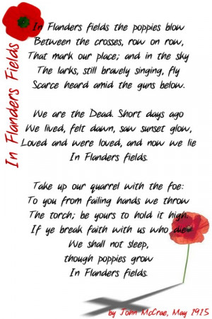 Famous Memorial Day 2010 Poems Quotes