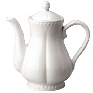 Buckingham White Coffee Pot