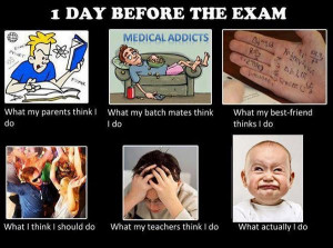 day before exam