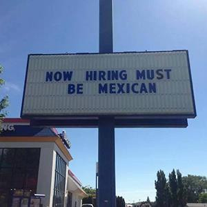 Credit: Larry Camden’s Facebook via KFFMCaption: Billboard sign ...