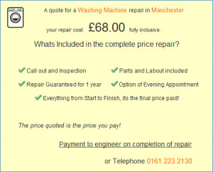 Washing Machine Repairs in Manchester