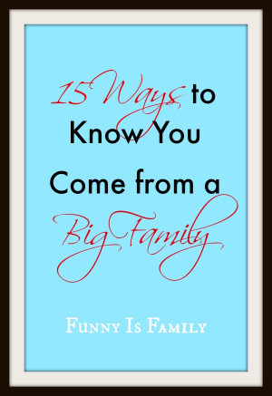Is your family large? Are you a member of a growing empire? Here are ...