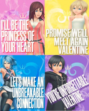Kingdom Hearts Valentines Kairi Namine Aqua Xion