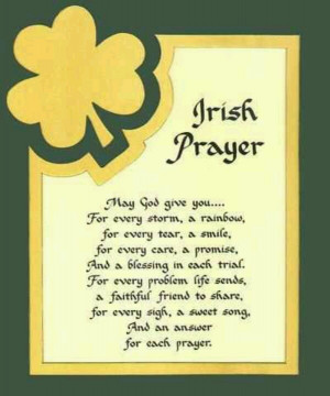 Irish Prayer, St. Patrick's Day