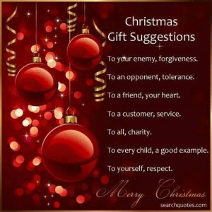 Christmas Gift Suggestions