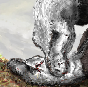 Neck Biting Detail of neck biting