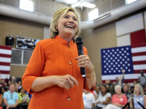 ... Hillary Clinton speaks during a town hall meeting in Las Vegas, Nevada