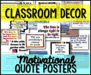 63 Classroom Signs/Posters Quotes, Character Ed, Sports {B/W & Color}