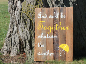 Love Quote Hand Painted Sign on Reclaimed Wood