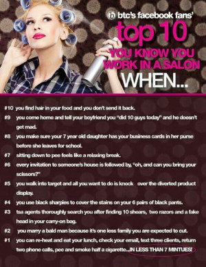 ... salon when behind the chair hairdresser humor hairstylist salon life