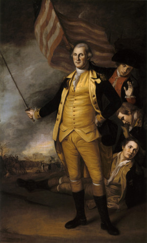 George Washington at the Battle of Princeton, 1784, Charles Willson ...