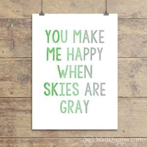 You Make Me Happy Wall Quotes™ Giclée Art Print Green