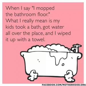 grateful on lazy days for motivation to clean via kids, mishaps...or ...