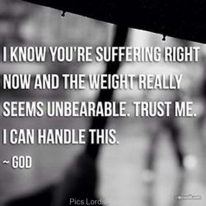 , Trust on lord he can heal your pain all you need is faith and trust ...