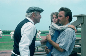 ... Lancaster, Kevin Costner and Gaby Hoffmann in Field of Dreams (1989