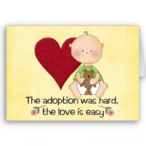 The adoption was hard. The love is easy.
