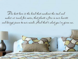 THE NOTEBOOK Quote The Best Love VInyl Wall Lettering by wallstory, $ ...