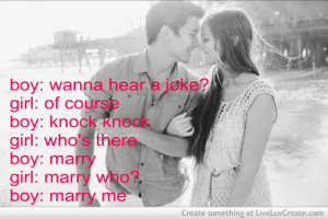 couples, cute, funny, love, marry me, pretty, quote, quotes