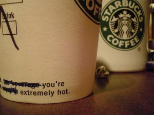 Why thank you, Starbucks barista.