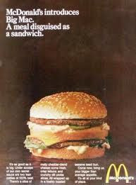 80s advertisements - McDonalds Big Mac, had one not to long ago and it ...