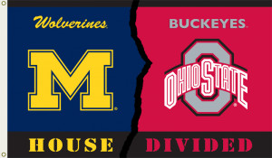 House Divided Michigan Ohio State Flag