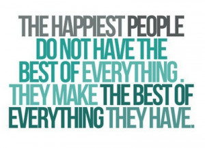 The happiest people