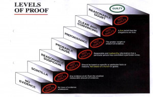 Chart Used to Explain Beyond a Reasonable Doubt to Juries