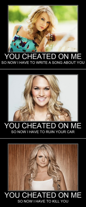 You cheated on me so now I have to write a song about you