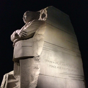 The “drum major” quote on the side of the monument will be removed ...