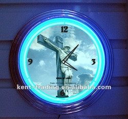 Jesus Neon Wall Clock for Christmas and paypal will be ok