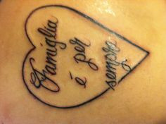 Family is forever tattoo in Italian(: nothing more beautiful then a ...