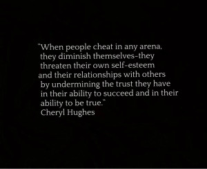 Cheating is always a hot button topic...