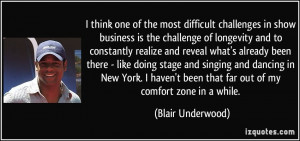 one of the most difficult challenges in show business is the challenge ...