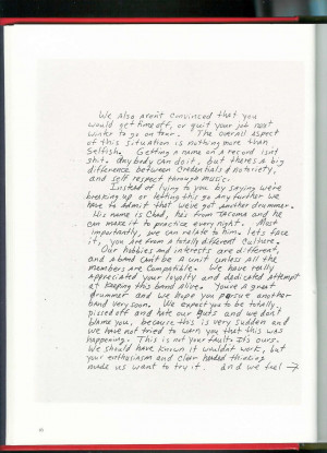 Kurt Cobain Journals Quotes