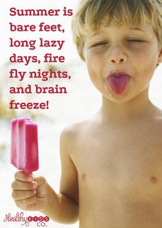 face brain freeze or playful? Healthy Kids Co loves summer and kids ...